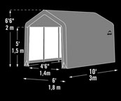 Сарай тент 1,8*3*2 схема
