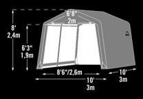 Сарай тент 3*3*2,4 схема